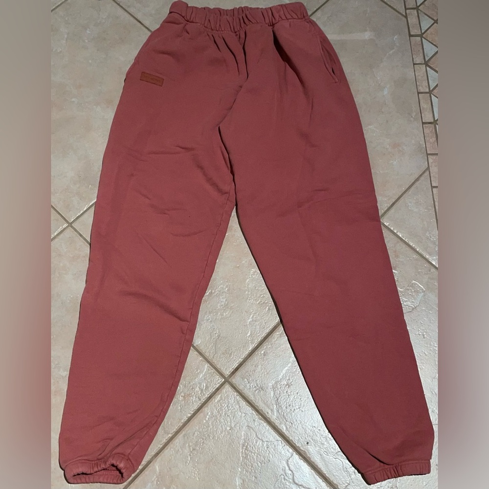 SET Active Vuori Women’s High Waist Cotton Sweatpants Joggers Thick Lounge Med